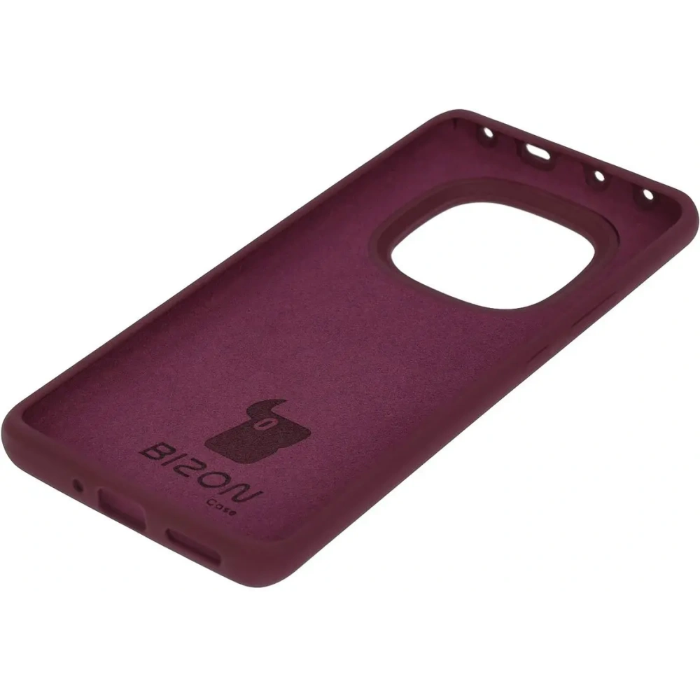 Silikonowe etui Bizon Soft Case do Xiaomi Redmi Note 14 Pro 5G / Poco X7 ciemnofioletowe