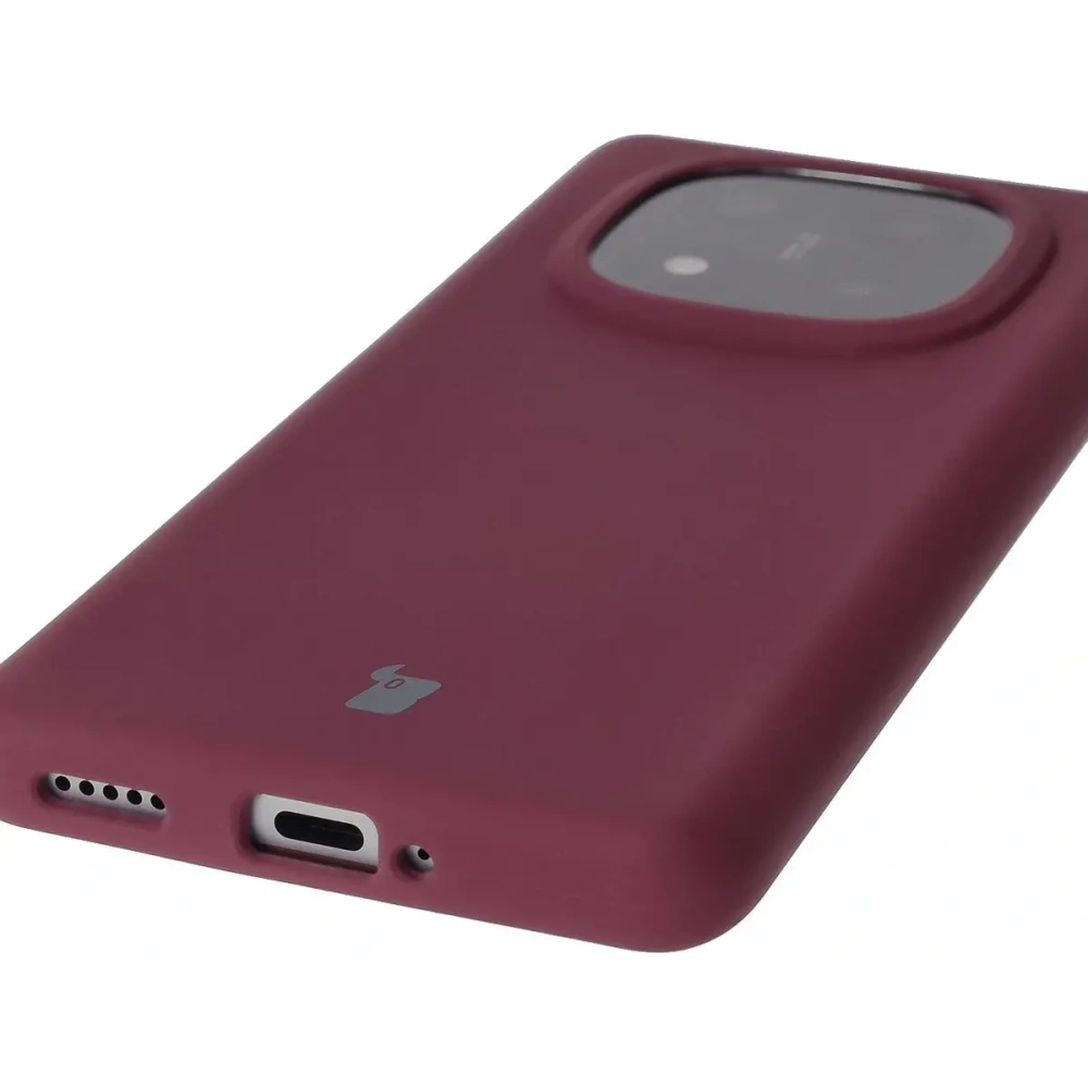 Silikonowe etui Bizon Soft Case do Xiaomi Redmi Note 14 Pro Plus 5G ciemnofioletowe