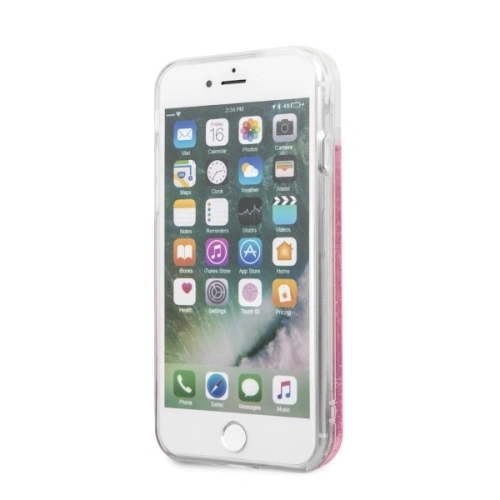 Kup Karl Lagerfeld Apple Tasche KLHCI8ROPI iPhone SE 2022/SE 2020/8/7 rosegold/rosegold Hartschalenetui Glitter Floatting Charms - KLD261RS - {ean13} - Sklep Home Screen