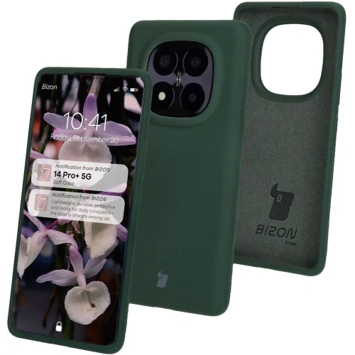 Kup Bizon Soft Case Xiaomi Redmi Note 14 Pro Plus 5G dunkelgrün - BIZ8495 - {ean13} - Sklep Home Screen