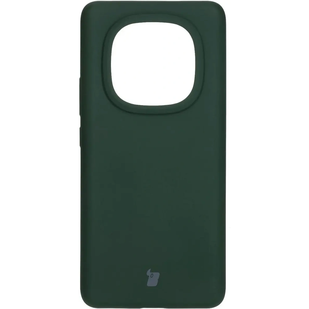 Silikonowe etui Bizon Soft Case do Xiaomi Redmi Note 14 Pro Plus 5G ciemnozielone