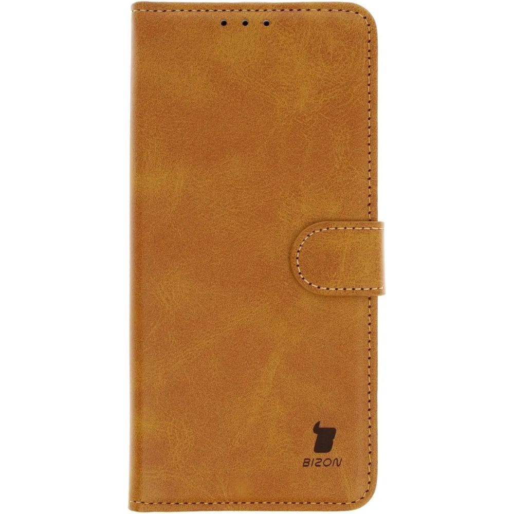 Etui z klapką Bizon Case Pocket do OnePlus 13R brązowe