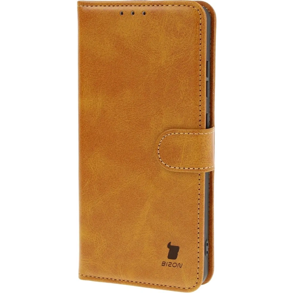 Etui z klapką Bizon Case Pocket do OnePlus 13R brązowe