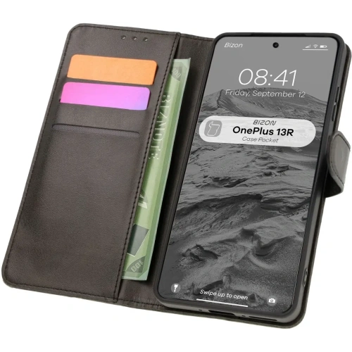 Kup Etui z klapką Bizon Case Pocket do OnePlus 13R czarne - BIZ8503 - {ean13} - Sklep Home Screen