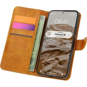 Kup Etui z klapką Bizon Case Pocket do Xiaomi 15 brązowe - BIZ8505 - {ean13} - Sklep Home Screen
