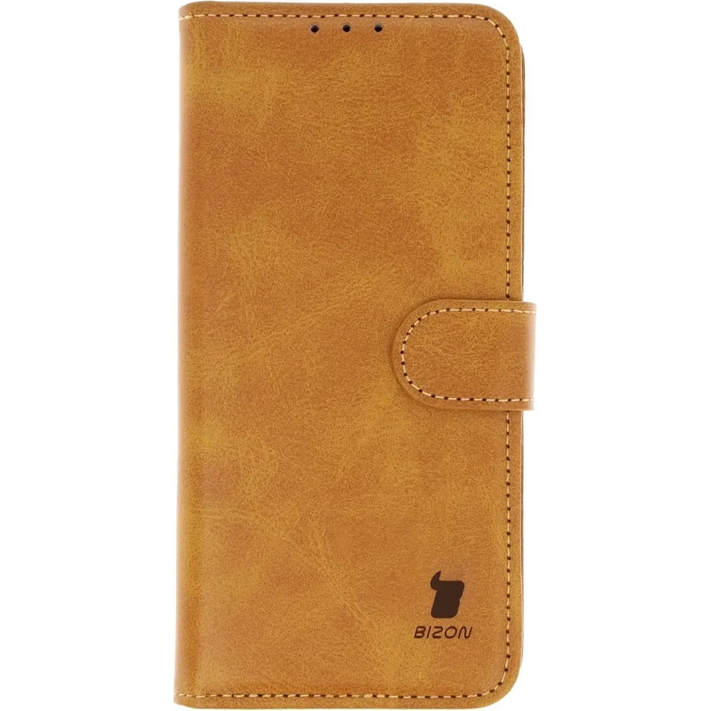 Etui z klapką Bizon Case Pocket do Xiaomi 15 brązowe