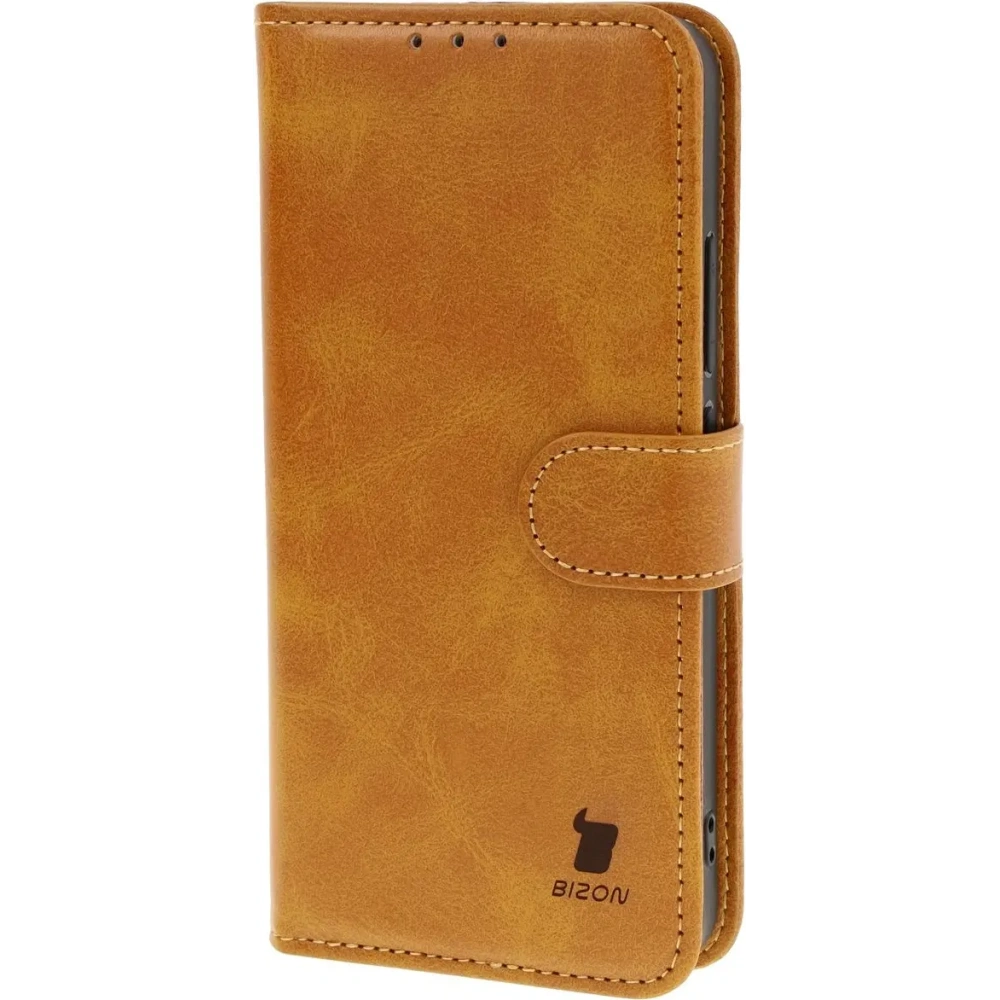 Etui z klapką Bizon Case Pocket do Xiaomi 15 brązowe