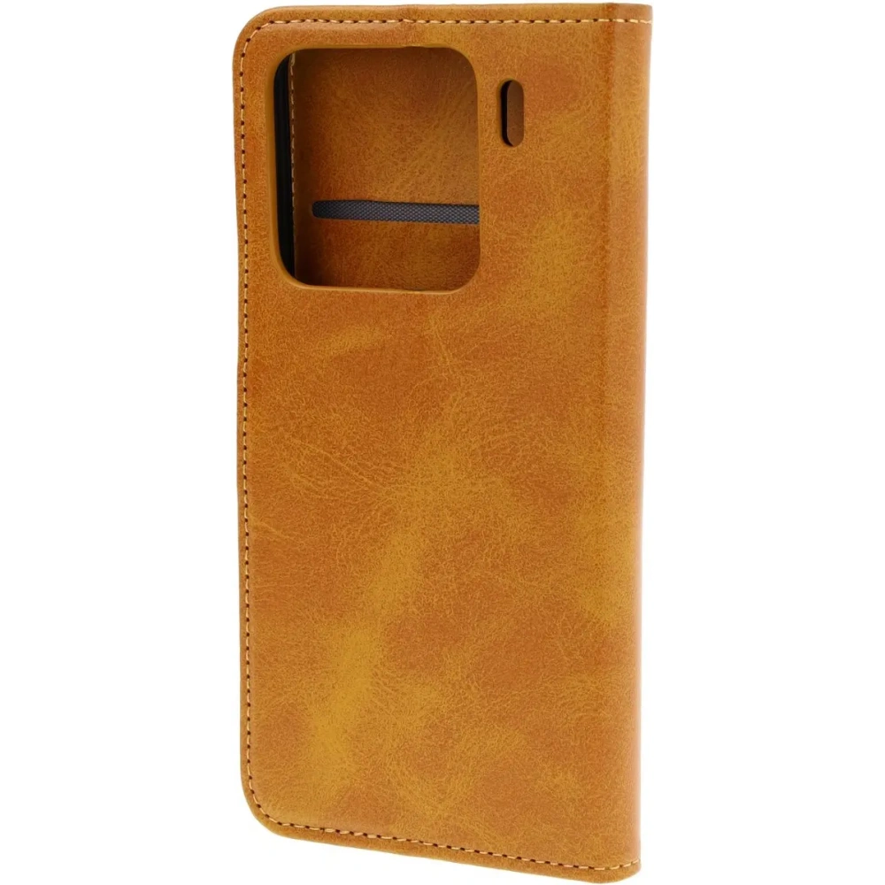 Etui z klapką Bizon Case Pocket do Xiaomi 15 brązowe