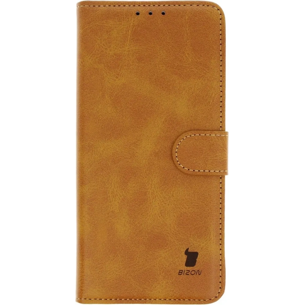 Etui z klapką Bizon Case Pocket do Xiaomi Redmi Note 14 Pro 5G / Poco X7 brązowe