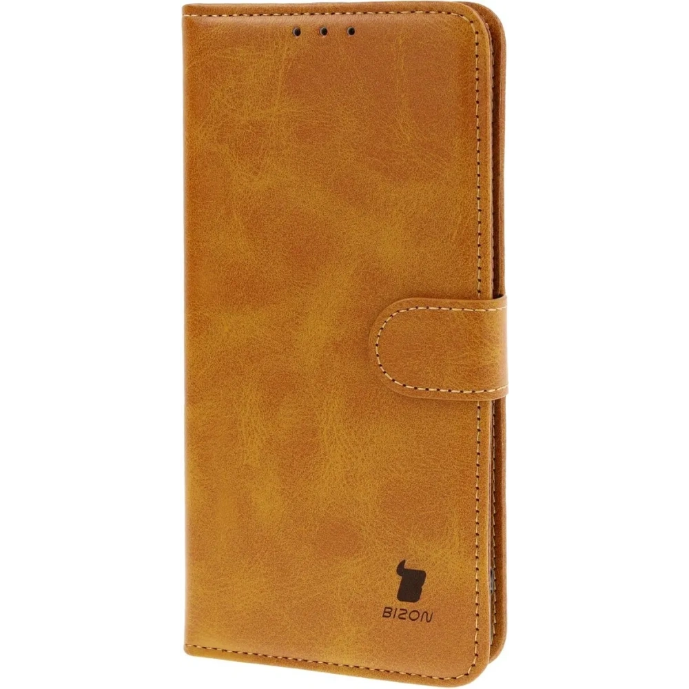 Etui z klapką Bizon Case Pocket do Xiaomi Redmi Note 14 Pro 5G / Poco X7 brązowe