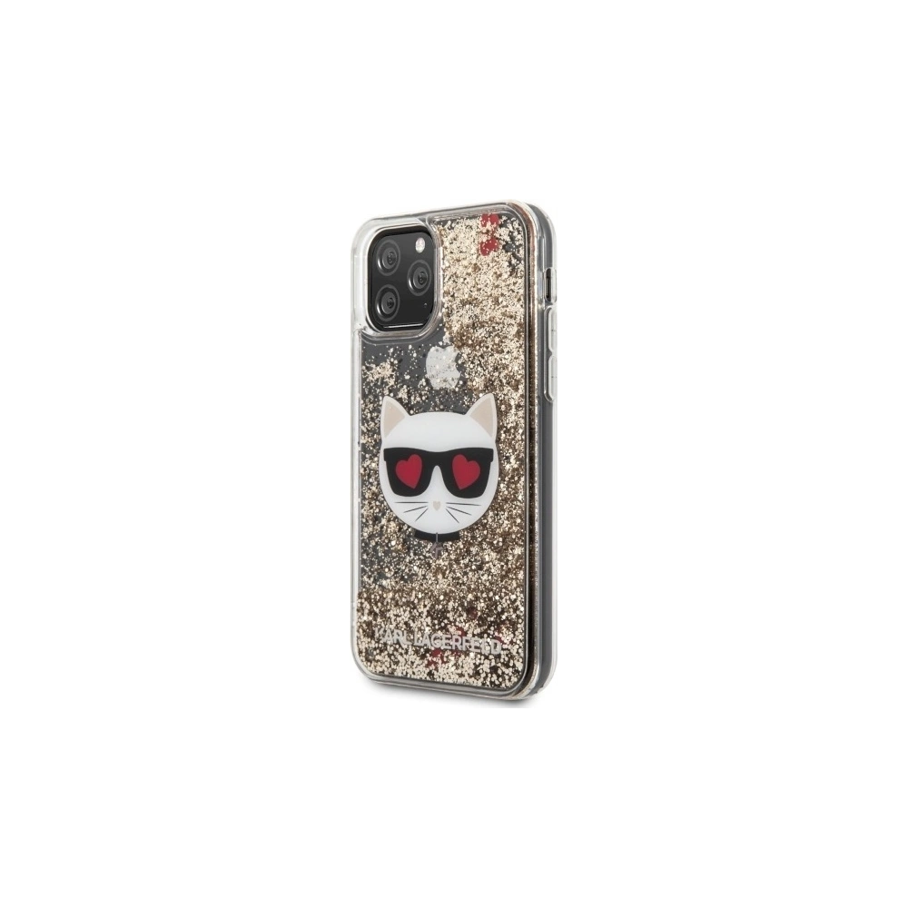 Etui Karl Lagerfeld KLHCN58LCGLGO Apple iPhone 11 Pro hardcase złoty/gold Glitter Choupette