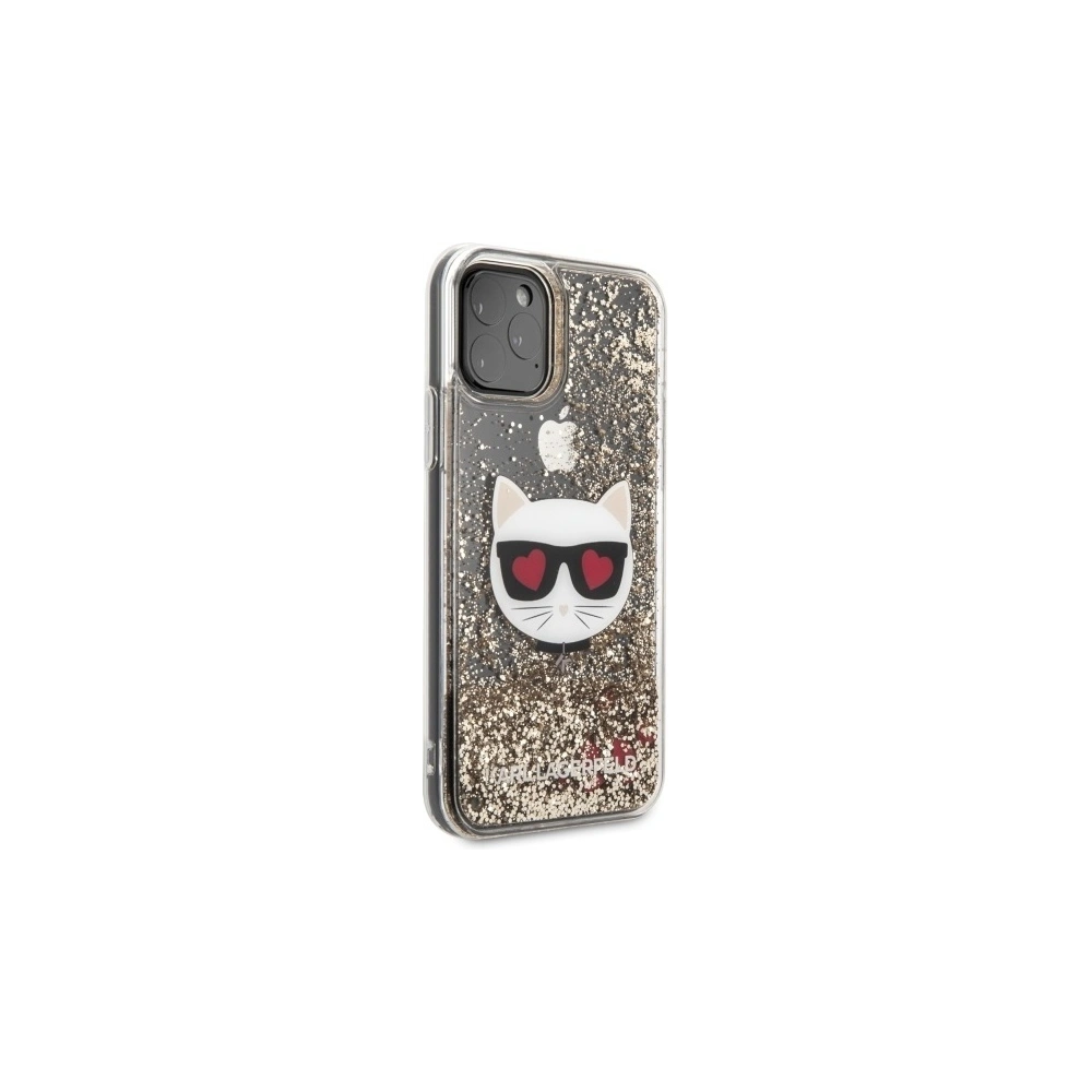 Etui Karl Lagerfeld KLHCN58LCGLGO Apple iPhone 11 Pro hardcase złoty/gold Glitter Choupette