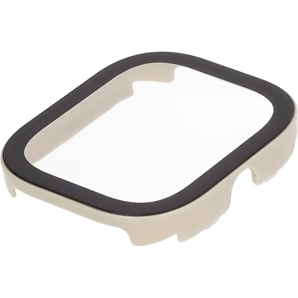 Etui ze szkłem do zegarka Bizon Case+Glass Watch do Xiaomi Redmi Watch 5 beżowe