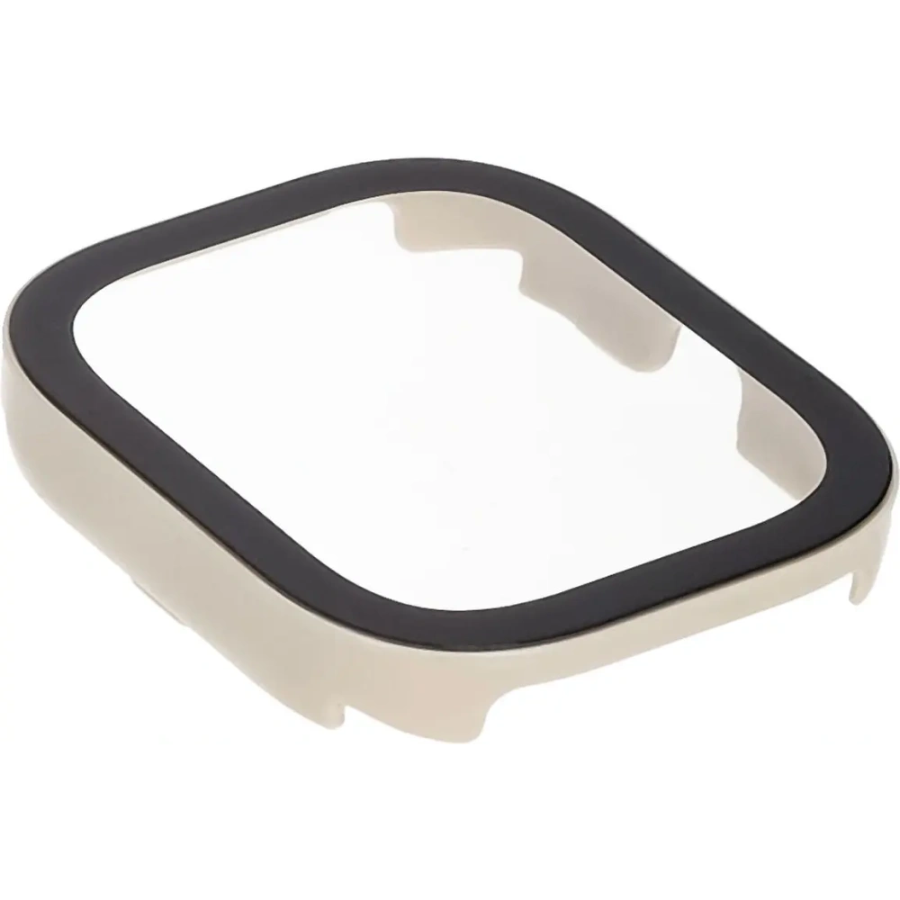 Etui ze szkłem do zegarka Bizon Case+Glass Watch do Xiaomi Redmi Watch 5 beżowe