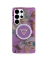 Kup Etui Guess Glitter Flowers Triangle Buttons MagSafe do Samsung Galaxy S25 Ultra fialový - GUE4317 - {ean13} - Sklep Home Screen
