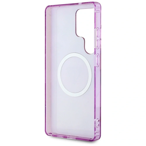 Buy Guess Glitter Flowers Triangle Buttons MagSafe Samsung Galaxy S25 Ultra purple - GUE4317 - {ean13} - Home Screen Store Europe