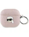 Karl Lagerfeld Monogram Karl Head Apple AirPods 4 rózsaszín