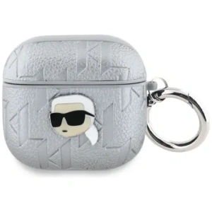 Kup Karl Lagerfeld Monogram Karl Head Apple AirPods 4 Silber - KLD21910 - {ean13} - Sklep Home Screen