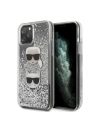 Etui Karl Lagerfeld KLHCN65KCGLSL Apple iPhone 11 Pro Max hardcase argintiu/silver Glitter Karl&Choupette
