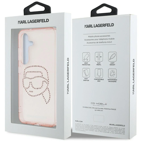 Kup Etui Karl Lagerfeld Rhinestones K. Head Logo do Samsung Galaxy S25 růžové - KLD21911 - {ean13} - Sklep Home Screen
