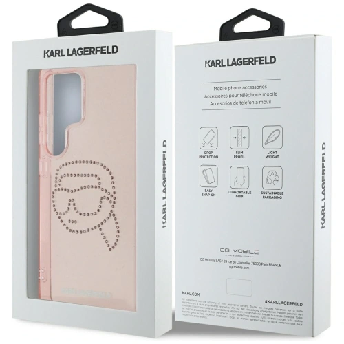Kup Karl Lagerfeld Strass K. Kopf Logo Samsung Galaxy S25 Ultra rosa - KLD21912 - {ean13} - Sklep Home Screen