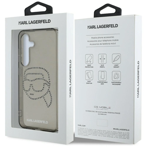 Kup Etui Karl Lagerfeld Rhinestones Karl Head Logo do Samsung Galaxy S25 černý - KLD21913 - {ean13} - Sklep Home Screen