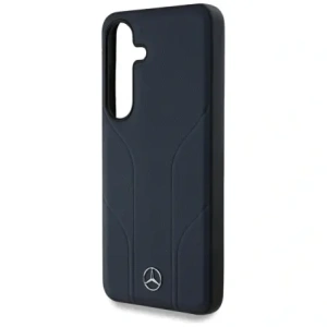 Kup Mercedes Piele cu Linii Debossate MagSafe Samsung Galaxy S25 albastru - MRS308 - {ean13} - Sklep Home Screen