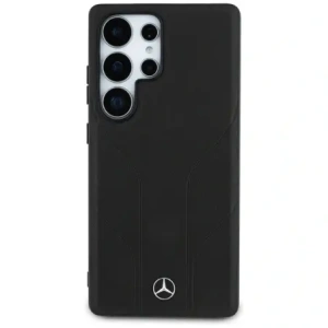 Kup Etui Mercedes Leather Debossed Lines MagSafe do Samsung Galaxy S25 Ultra czarny - MRS309 - {ean13} - Sklep Home Screen
