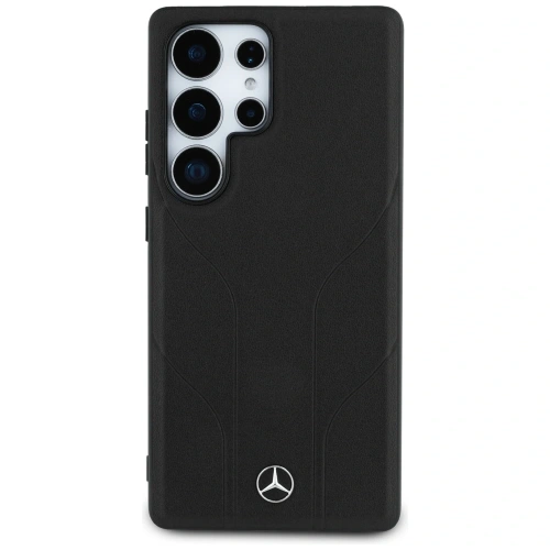 Kup Etui Mercedes Leather Debossed Lines MagSafe do Samsung Galaxy S25 Ultra czarny - MRS309 - {ean13} - Sklep Home Screen