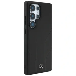 Kup Mercedes Piele cu linii debossate MagSafe Samsung Galaxy S25 Ultra negru - MRS309 - {ean13} - Sklep Home Screen