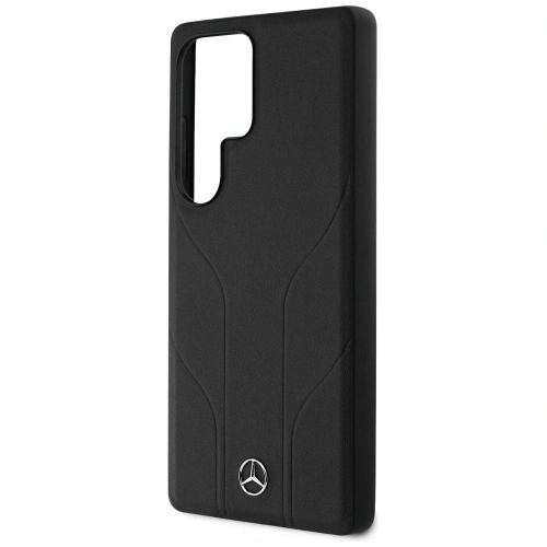 Kup Mercedes Piele cu linii debossate MagSafe Samsung Galaxy S25 Ultra negru - MRS309 - {ean13} - Sklep Home Screen