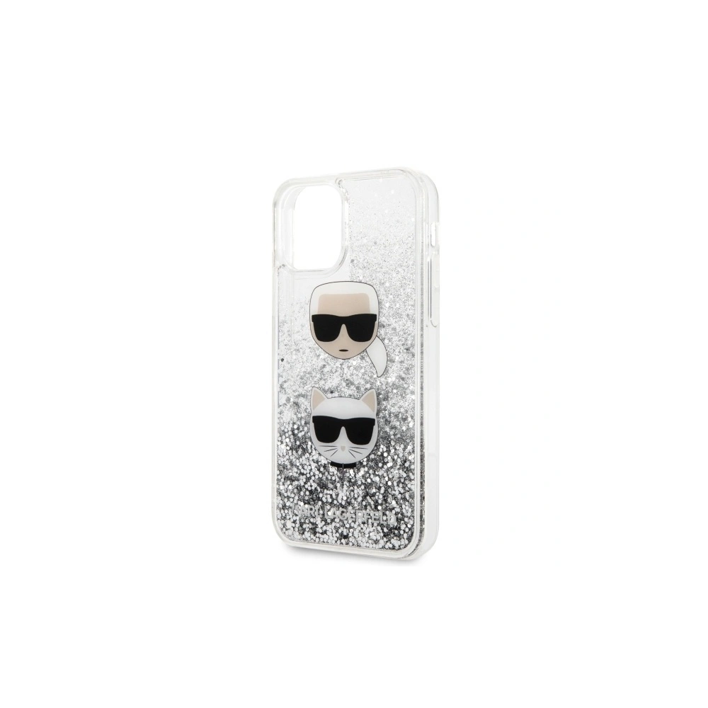 Etui Karl Lagerfeld KLHCN65KCGLSL Apple iPhone 11 Pro Max hardcase srebrny/silver Glitter Karl&Choupette