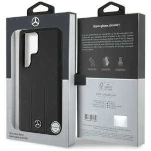 Kup Mercedes Piele cu linii debossate MagSafe Samsung Galaxy S25 Ultra negru - MRS309 - {ean13} - Sklep Home Screen