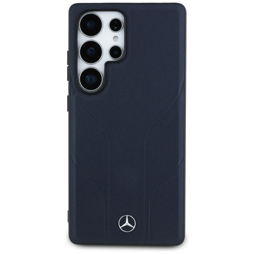 Kup Mercedes Piele cu Linii Debossate MagSafe Samsung Galaxy S25 Ultra albastru - MRS310 - {ean13} - Sklep Home Screen