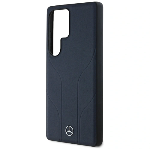 Kup Mercedes Piele cu Linii Debossate MagSafe Samsung Galaxy S25 Ultra albastru - MRS310 - {ean13} - Sklep Home Screen