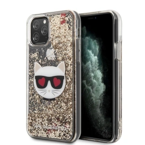 Etui Karl Lagerfeld KLHCN65LCGLGO Apple iPhone 11 Pro Max hardcase arany/glitter Choupette