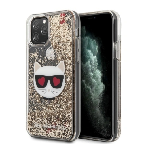 Kup Etui Karl Lagerfeld KLHCN65LCGLGO Apple iPhone 11 Pro Max hardcase auriu/oro Glitter Choupette - KLD267GLD - {ean13} - Sklep Home Screen