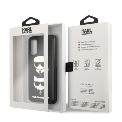 Kup Etui Karl Lagerfeld KLHCS62KICKC Samsung Galaxy S20 G980 hardcase černý/black Karl & Choupette - KLD268BLK - {ean13} - Sklep Home Screen