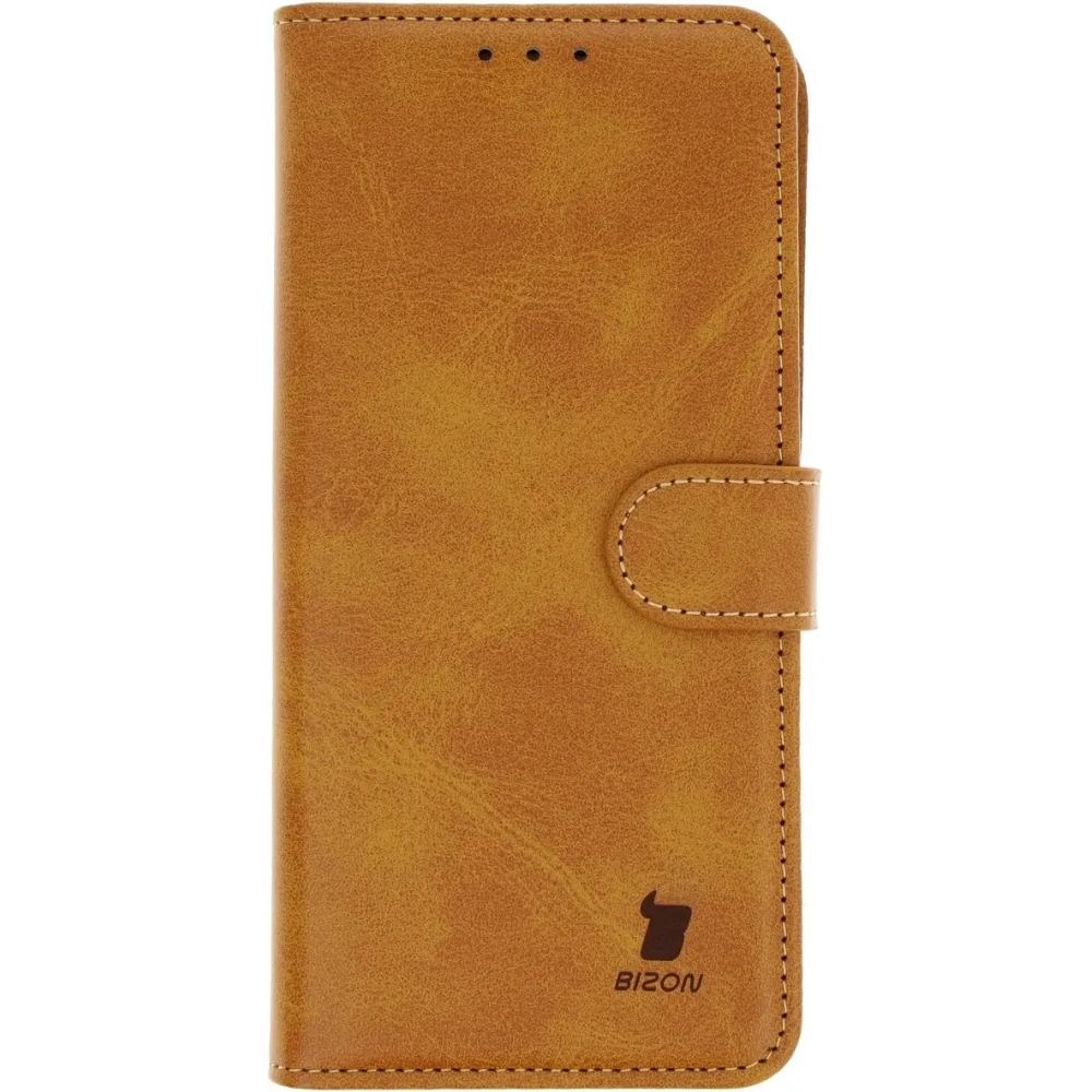 Etui z klapką Bizon Case Pocket do Google Pixel 9a brązowe