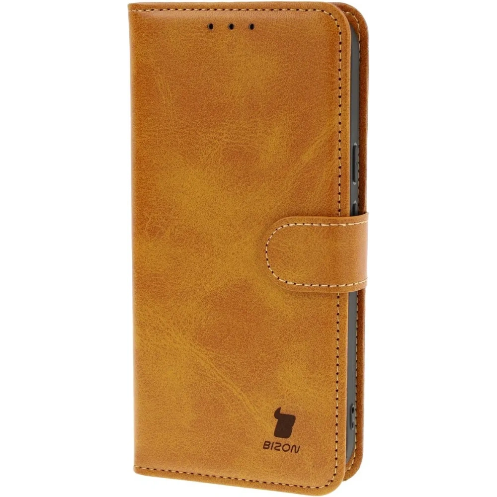 Etui z klapką Bizon Case Pocket do Google Pixel 9a brązowe