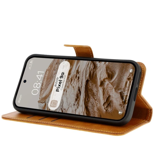 Kup Etui z klapką Bizon Case Pocket do Google Pixel 9a brązowe - BIZ8527 - {ean13} - Sklep Home Screen