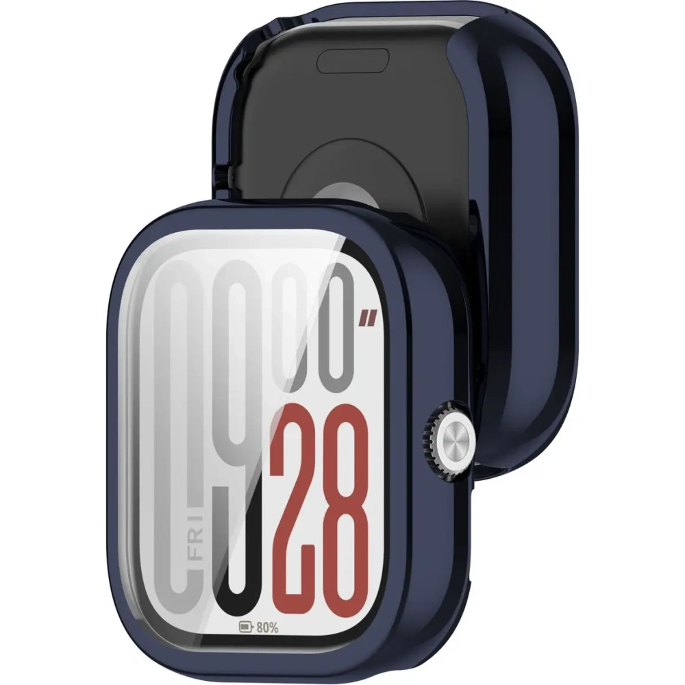 Etui z osłoną ekranu Bizon Case Watch Felipe do Xiaomi Redmi Watch 5 niebieskie