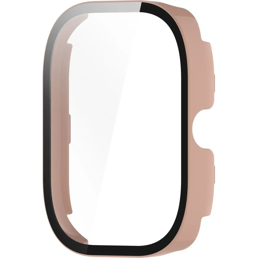 Etui ze szkłem do zegarka Bizon Case+Glass Watch do Xiaomi Redmi Watch 5 różowe