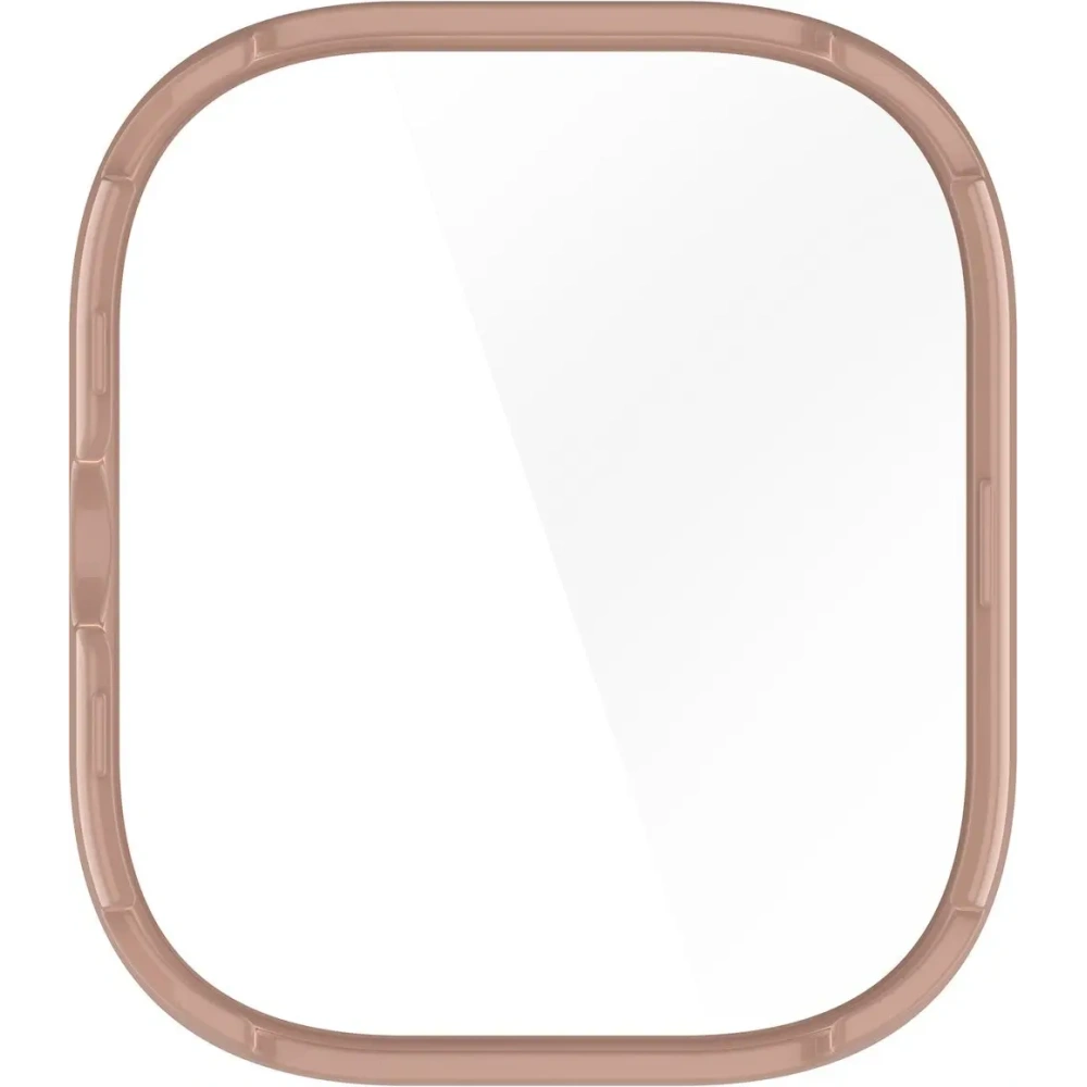 Etui ze szkłem do zegarka Bizon Case+Glass Watch do Xiaomi Redmi Watch 5 różowe