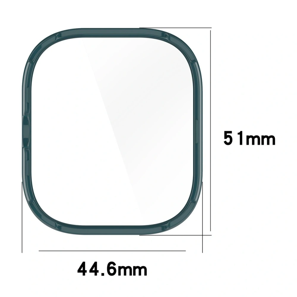 Etui ze szkłem do zegarka Bizon Case+Glass Watch do Xiaomi Redmi Watch 5 zielone