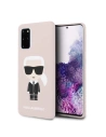 Kup Etui Karl Lagerfeld KLHCS67SLFKPI Samsung Galaxy S20+ Plus G985 hardcase jasnoróżowy/light pink Silicone Iconic - KLD271PNK - {ean13} - Sklep Home Screen