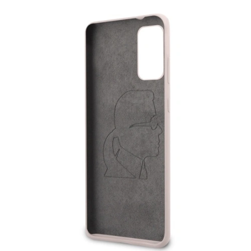 Kup Etui Karl Lagerfeld KLHCS67SLFKPI Samsung Galaxy S20+ Plus G985 hardcase jasnoróżowy/light pink Silicone Iconic - KLD271PNK - {ean13} - Sklep Home Screen