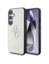 Guess Grained Big 4G Logo Small Classic Logo Samsung Galaxy S25 beige