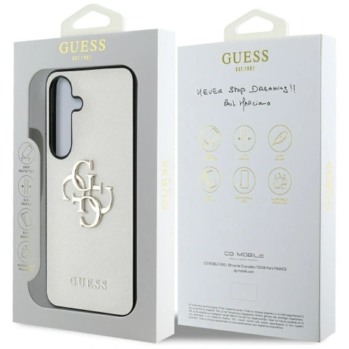Buy Guess Grained Big 4G Logo Small Classic Logo Samsung Galaxy S25 beige - GUE4318 - {ean13} - Home Screen Store Europe