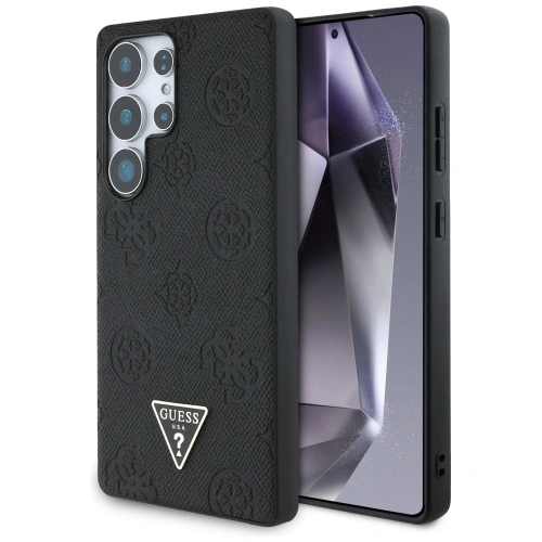 Kup Etui Guess Grained Hot Stamp Peony Pattern Triangle Logo MagSafe do Samsung Galaxy S25 Ultra černý - GUE4322 - {ean13} - Sklep Home Screen